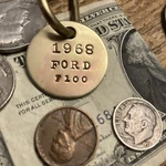 1968 Ford F100 Solid Brass Key Fob Trucks. Fixed Price $15.95.