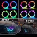 Sharingan Rgb Drl Angel Eyes Dynamic Revolving App Control Halo Headlight. Fixed Price $82.89.