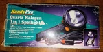 Handypro Quartz Halogen 2 In 1 Spotlight Box. Tested Works. Fixed Price $22.00.