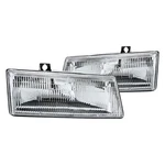 Headlight Set For Dodge Caravan 91-95 Lh Rh Front Factory Halogen 114-00201AL. Fixed Price $73.85.