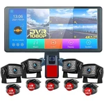Panorama 10.36" Monitor 5 Ch Dvr Backup Camera For Truck Semi Box Bus Rv Reverse. Fixed Price $239.00.
