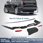 2021-2024 Chevy Suburban Dual Exhaust Rear Lower Bumper Cover Trim Molding Kit. Fixed Price $239.99.