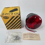 Vintage Nos Dietz 4" Right Stop Tail Light W/ Plate Usa 6-047 12V. Fixed Price $39.99.