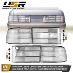 All Clear Frosted Tail Lights + Color Bulbs 4PCS For 1990-1994 Lexus LS400 UCF10. Fixed Price $209.95.