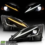 For 2006-2013 Lexus IS250 IS350 Full Led Headlights W/switchback Bar. Fixed Price $329.99.