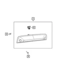 Genuine Mopar Center High Mounted Stop Lamp 68523966AC. Fixed Price $496.08.