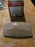 One (1) Land Rover Defender Glass Interior Light Lens 320608 Lucas 54570209 L562. Fixed Price $29.95.