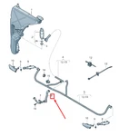 New Audi A8 Front Headlight Washer Hose 4H0955663A 4H0-955-663-A. Fixed Price $14.50.