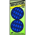 (6-2PK)-HY-KO Blue Break Resistant Plexiglass Nail On Reflector CDRF-5B. Fixed Price $30.99.