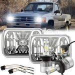 Pair 5X7" 7X6 Inch Rectangle Led Headlight Drl Fit For Toyota Pickup Truck 4X4WD. Fixed Price $56.98.