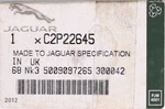 Jaguar Reflector Part Number - C2P22645. Fixed Price $99.99.