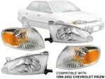 Fits 1998 2002 Chevrolet Prizm Headlamp Corner Signal Light 4-PIECE Combo Set. Fixed Price $252.14.