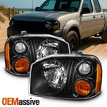 For 01-04 Nissan Frontier Oe Headlights Right & Left Black 2001-2004. Fixed Price $76.99.