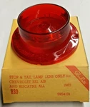 1963 Bel Air & Biscayne Stop/tail Lamp Lens Repl. Gm #: 5954191 Glo-brite 830. Fixed Price $10.99.