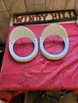 1956 Studebaker Champion Headlight Doors Bezels. Fixed Price $71.99.