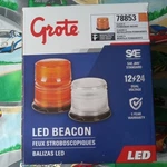 Grote 78853 Amber Medium Profile Class Ii Led Beacon Permanent Mount Light Kit. Fixed Price $55.87.