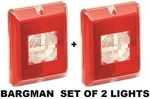 Bargman Set, 2 (two) Red Incandescent Backup Upgrade Light LENS48-84-711 Trailer. Fixed Price $59.98.