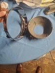 1973-75 Chevrolet Monte Carlo Rh/pass Chrome Bezel W/headlight Bucket Ring. Fixed Price $45.00.