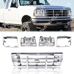 Fit For 92-98 F150 F250 F350 Grille Chrome Headlight Door Park Side Marker. Fixed Price $180.00.