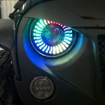 Led Headlights Halo Eyes For Jeep Wrangler Cj Tj Jk 7 Inch Round Black. Fixed Price $279.95.