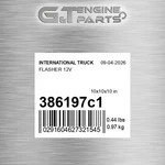 386197C1 Flasher 12V Fits International Truck (surplus Open Box). Fixed Price $76.47.