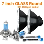 Newest Pair 7" Round Headlight Hi-lo H4 Halogen For Jeep Wrangler Jk Tj Cj 97-18. Fixed Price $67.99.
