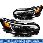 Pair/set Full Led Drl Headlights W/ Module & Bulbs For Jeep Cherokee 2019-2023. Fixed Price $309.99.