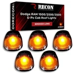Recon Amber Led Smoked Lens Cab Roof Light 5-PIECE Set For Ram 1500 2500 3500. Fixed Price $150.80.