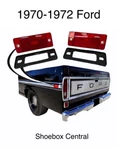 1970 1971 1972 Ford Pickup Truck Rear Marker Light Lens Kit And Gaskets. Fixed Price $26.88.