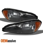 Fit 1999-2005 Pontiac Grand Am Black Headlights Replacement 2000 2001 2002 2003. Fixed Price $70.99.
