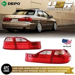 Depo Euro Style Red/clear Led Tail Lights W/ Bulbs For 98-00 Honda Accord Sedan. Fixed Price $179.96.