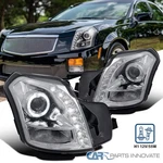 Fit 03-07 Cadillac Cts Led Clear Halo Projector Headlights Lamps Left+right. Fixed Price $229.95.