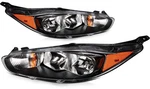 Ford Fiesta 2014-2018 Black Housing Left+right Side Headlights Assembly. Fixed Price $135.80.