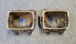 78 79 Ford Truck Bronco Square Headlight Buckets With Trim Left And Right Sides. Fixed Price $175.00.