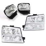 Clear Chrome Headlights+fog Fit For 2003-2007 Chevy Silverado Avalanche. Fixed Price $99.48.