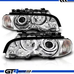 1999-2001 Bmw E46 3-SERIES Coupe Dual Led Halo Projector Chrome Headlights Pair. Fixed Price $231.99.
