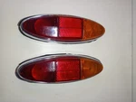 Sunbeam Alpine Lucas L654 Rear Lamp Set Red/amber Lens Original. Fixed Price $170.00.