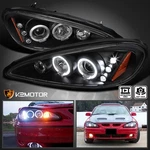 Black Fits 1999-2005 Pontiac Grand Am Led Halo Projector Headlights Left+right. Fixed Price $146.38.