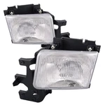 Headlight Pair Fits 1995-1997 Dodge B1500 B2500 B3500 Full-size Van Halogen. Fixed Price $193.96.
