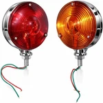 Round Side Marker Light Red/amber Lamp Dual Face Truck, Trailer, Tractor 2 Pcs. Fixed Price $46.00.