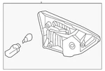 Genuine Nissan Back Up Light Assembly 26550-3KA2B. Fixed Price $93.89.
