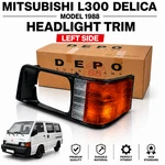 Mitsubishi Delica L300 Headlight Frame Bezel + Corner Lh 1987-92. Fixed Price $120.00.