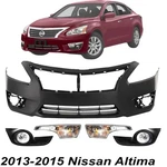 Front Bumper Cover Primed & Fog Lights Assembly Kit For 2013-2015 Nissan Altima. Fixed Price $244.15.