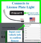 Fits Ford Lincoln License Plate Light Lamp Connector Harness Plug Pigtail Wiring. Fixed Price $21.89.