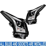 Pair/set Projector Headlight Assembly W/ Bulbs For Cadillac Ats Luxury 2013-2019. Fixed Price $199.99.