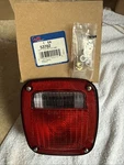 Grote 3-STUD Stop Tail Turn Light (rh W/ License Window) 53702-MADE Mexico. Fixed Price $29.99.