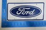 Booster License Plate Front Metal Ford Blue Oval Vintage Mustang. Fixed Price $60.80.