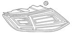 Genuine Audi Tail Lamp Assembly 8S0-945-096-G. Fixed Price $662.16.