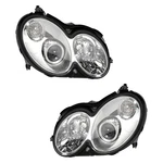 For Mercedes-benz CLK350 06-09 Headlight Set Driver & Passenger Side Replacement. Fixed Price $2215.67.