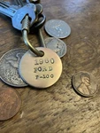 1960 Ford F-100 Solid Brass Key Fob. Fixed Price $14.50.